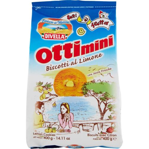 Ottimini al Limone süti 400g - Divella 175009230 - Keksz