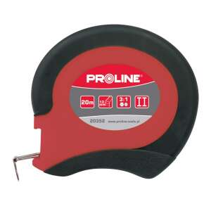 Proline 20m mérőszalag, 3:1 arány, acélszalag, piros, fekete - Proline