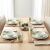 16 részes porcelán étkészlet, fehér, növény mintás 175046749