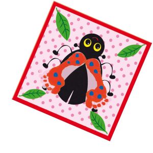 SES Moje prvo umjetničko djelo projekt umjetnosti otiska stopala bubamare - SES Creative