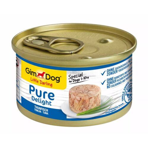 GimDog | Little Darling Pure Delight | 85g konzerv - Tonhal 85g 175106725 - Nedves kutyaeledel