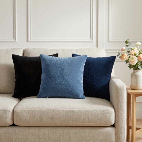 vidaXL Párna huzat 6 db HEERLEN Fekete 30 x 30 cm Flanell 182569331 - Ágynemű