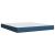 vidaXL Boxspring ágy matraccal és LED-del Kék 180 x 200 cm Szövet 177516167
