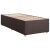 vidaXL Boxspring ágy matraccal Sötét Barna 90 x 190 cm Szövet 177517582