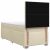 vidaXL Boxspring ágy matraccal Krémszínű 100 x 200 cm Szövet 177516674