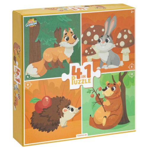 Állatos Forest 4 az 1-ben puzzle 175196511 - Babajáték