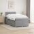 vidaXL Boxspring ágy matraccal Világosszürke 120 x 200 cm Szövet 177516248