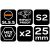 Bity udarowe SL5.5 x 25 mm, 2 szt. 175220099