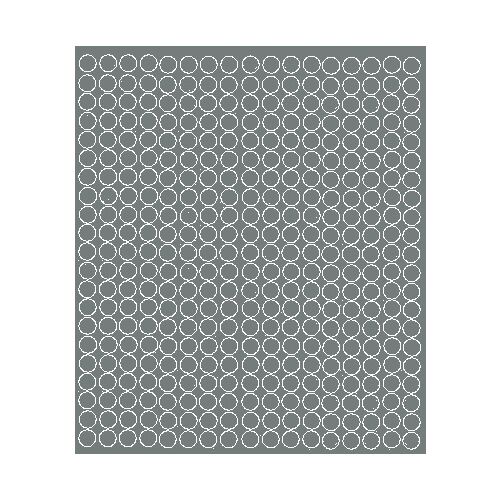 Kör matrica 1 cm kör matricák pöttyök 357 darab matt szürke 175227916 - Matrica, mágnes