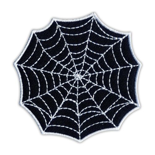 Pókháló Halloween Patchion - Vasalható / Hőzáras hátlap - Hímzett Patch/Jelvény/Embléma 175230341 - Vasalható matrica