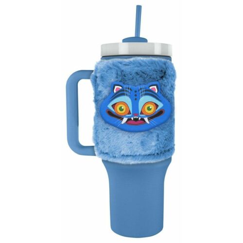 K-pop démonvadászok derpy thermo szívószálas kulacs levehető plüss borítással 1,2 l 175233892 - Szívószálas pohár