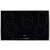 Top view of Beko HIC-85502 TX 7000W black ceramic hob with touch controls