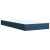 vidaXL Boxspring ágy matraccal LED szalagokkal Kék 100 x 200 cm Szövet 177516461