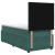 vidaXL LED Boxspring Ágy Mattal Sötétzöld 100 x 200 cm Bársony 177517921