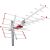Maclean MCTV-855A Aktive Outdoor TV Antenne auf Mast montiert