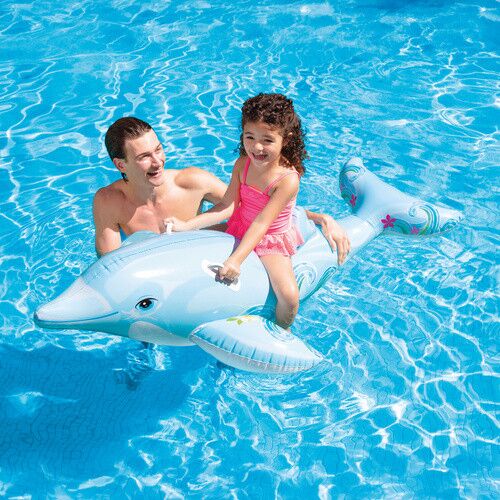 Felfújható matrac - delfin INTEX 58535NP 179574600 - Ráülős strandjáték