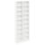 vidaXL CD szekrény 2 db Fehér 33 x 23,5 x 175 cm Szerelt Fa 177522113