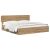 vidaXL Bed Frame with Storage and Headboard Artisan Oak 180 x 200 cm 177531682