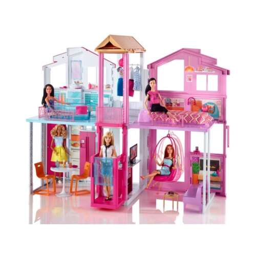 Barbie háromemeletes luxus Babaház készlet 92933313