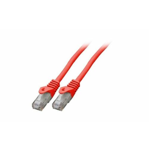 Mercodan kábel patch KAT6 UTP, piros, 10m, halogénmentes, 2x4xAWG24 LSZH, polizacskó, CCA 175342940 - Hálózati kábel