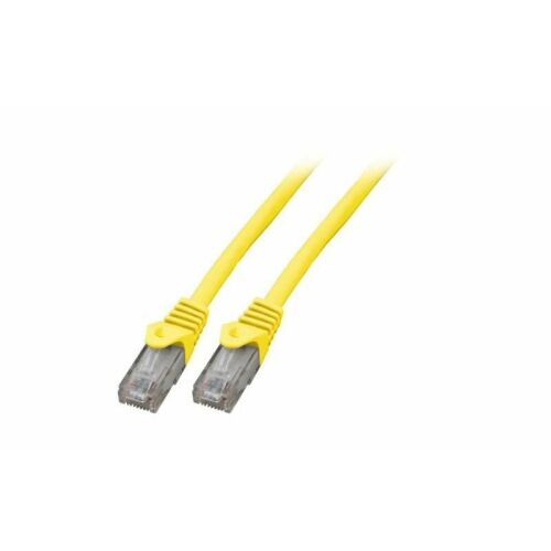 Mercodan kábel, KAT6 UTP, sárga, 3,0 m, halogénmentes, 2x4xAWG24 LSZH, polizsák, CCA 175342965 - Patch kábel