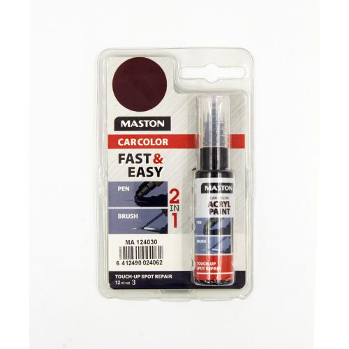 Maston , Javító Stift, 2in1, Sötétbordó, 12ml (30MA124030) 175366402 - Autóápolási eszköz