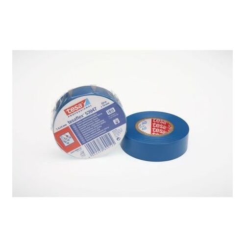 Tesa Taśma elektroizolacyjna 5000V PVC 20m 19mm niebieska - 53948-00077-25 175373722 - Építkezés és felújítás
