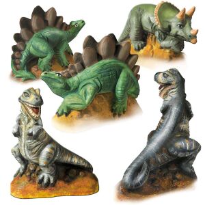 Bemalte Dinosaurierfiguren - SES Creative Dinosaurier 3D Gipsabguss Set - SES Creative