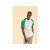 Férfi rövid ujjú póló - FOL BASEBALL T - white/k.green - méret S 175412455