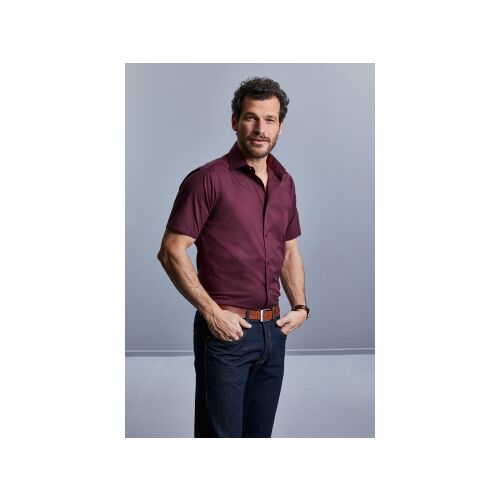 Férfi rövid ujjú ing - Russell SS FITTED SHRT/M - port - méret 3XL 175413217 - Férfi ing