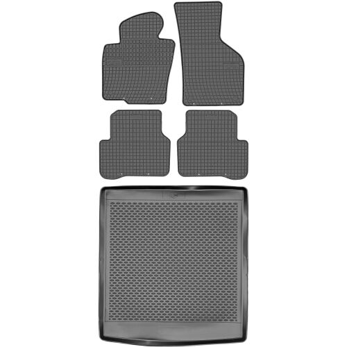 Volkswagen Passat B7 Kombi 2010-2014 SZETT - gumiszőnyegek + csomagtartó szőnyeg 175420885 - Autószőnyeg
