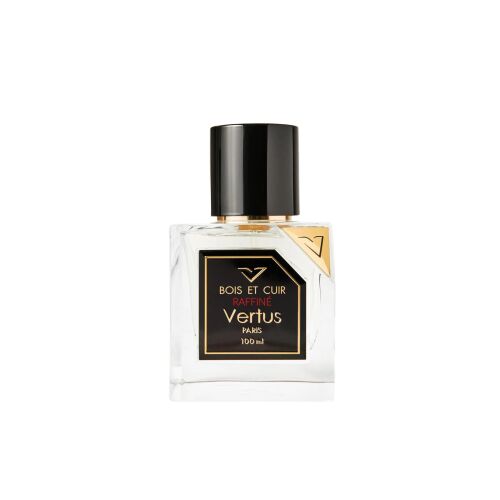 Vertus Bois Et Cuir Raffine EDP 100 ml unisex parfümös üveg fehér háttéren - Unisex parfüm