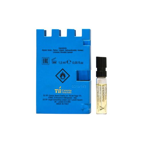 V Canto Pandolfo Extrait De Parfum 1.5 ml fiola kék csomagolással, uniszex fás fűszeres illatminta, luxus parfüm teszter - Unisex parfüm