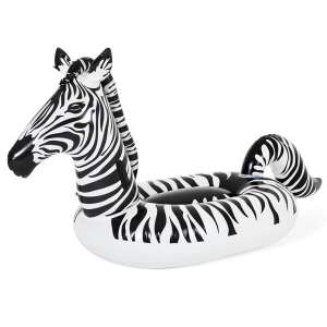 Zebra Rider inflatable pool float with built-in LED lights - Pool and Beach Toy
