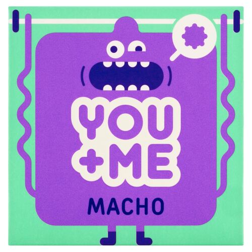 You Me Macho óvszer stimuláló bordákkal 3 db 175462212 - Óvszer
