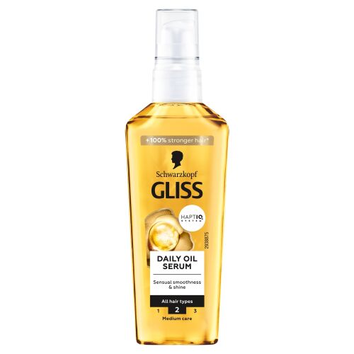 Schwarzkopf Gliss Napi Olajszérum minden hajtípusra, 75ml, érzéki simaságot és fényt biztosít az erősebb hajért - Hajápoló szérum