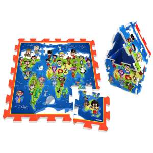 Habtapi Gyermek Világtérkép- 9db 31 cm x 31 cm x 1,5 cm  45517989 Szivacs puzzle