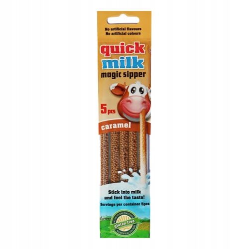 Quick Milk Magic karamellízű szívószál 30 g