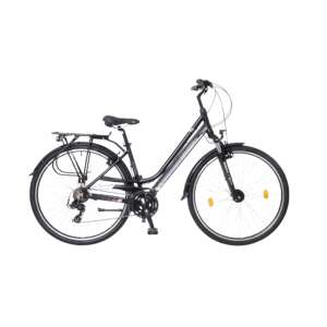 Neuzer Ravenna 100 Damen mattes Fahrrad 28" #schwarz-rosa