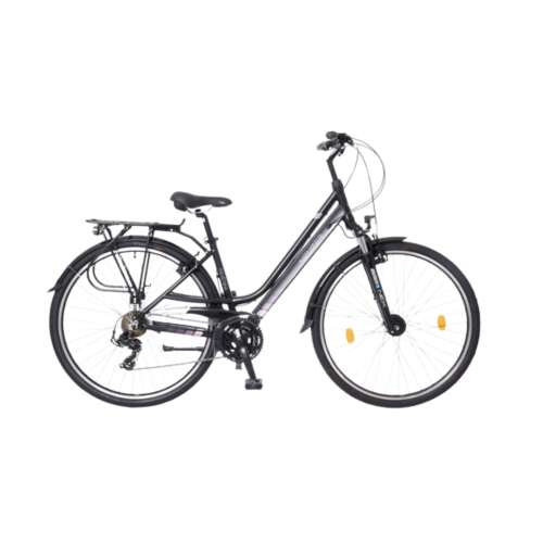 Neuzer Ravenna 100 Damenfahrrad, schwarz und rosa, 28 Zoll Räder