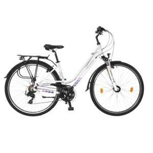 Neuzer Ravenna 100 női matt Kerékpár 28" #fehér-lila 45524429 