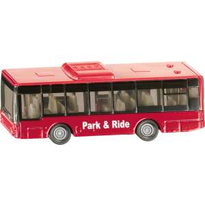 SIKU Park & Ride Mestský autobus v mierke 1:87, červený, kovový a plastový - Model, maketa