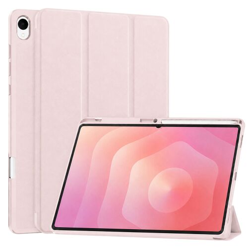 Techsuit - Flex Trifold (ceruzatartóval) - Samsung Galaxy Tab S12 Plus - Rózsaszín 175520296 - Tablet tok
