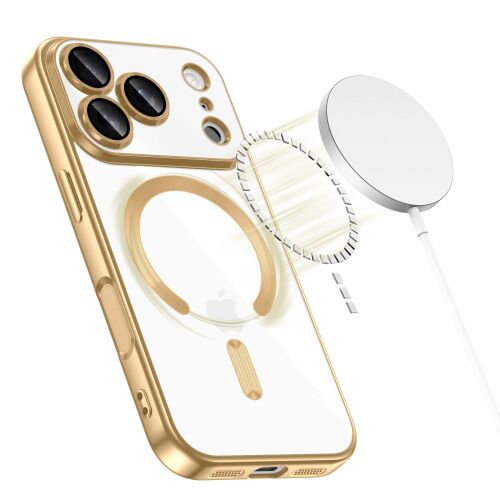 Techsuit - Luxus Kristály MagSafe - iPhone 18 Pro / iPhone 17 Pro - Fekete 175521151 - Telefontok