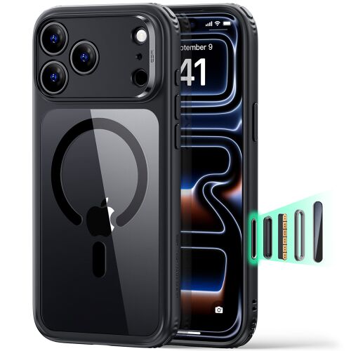 ESR - Classic Hybrid HaloLock - iPhone 18 Pro Max / iPhone 17 Pro Max - Clear Black 175521282 