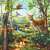 Scenă puzzle cu animale din pădure, Puzzle Ravensburger 3 în 1
