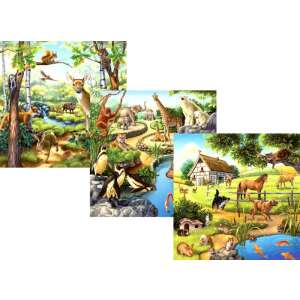 Ravensburger: Állatok 3 x 49 darabos puzzle 93298729 Puzzle - Farm