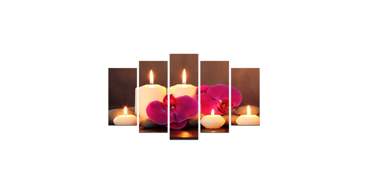 Wallity Dekoratív MDF Kép (5 darabos) Többszínű 5M-15 175550339
