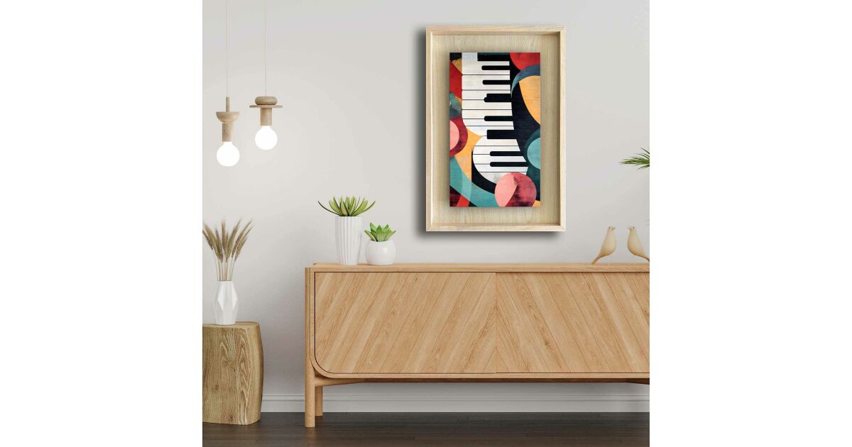 Wallity Decorative Framed Painting Multicolor Ahsakca - 011 175555385