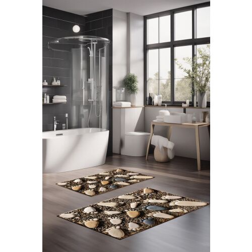 L'essential Maison fürdőszobaszőnyeg szett (2 darab), többszínű, CT-5196